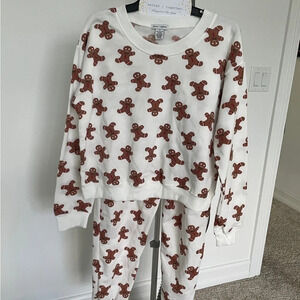 Gingerbread man hoodie set L for women